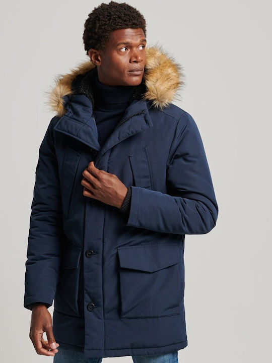 Everest Winter Jacket Parka Navy Blue