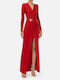 Elisabetta Franchi Maxi Evening Dress Red