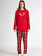 Harmony De iarnă Set Pijamale pentru Femei Fleece