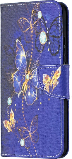 Butterfly Pattern Wallet Μωβ (Nokia 5.4)