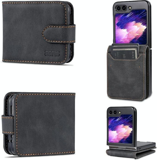 AZNS Umschlag Rückseite Kunststoff Magnetisch Schwarz (Galaxy Z Flip5)