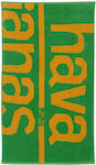 Havaianas Green Beach Towel 200x100cm