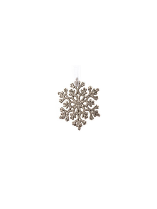 Hängendes Schneeflocke Ornament Gold 10.5cm