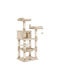 Feandrea Scratching Post Cat Trees Beige 5 levels 55x45x143cm