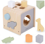 Mamabrum Formsortierspielzeug Shape Sorter aus Holz für 12++ Monate