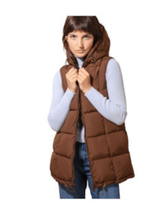 ATTRAIT PARIS DOWN JACKET AT8385-CHOCOLATE