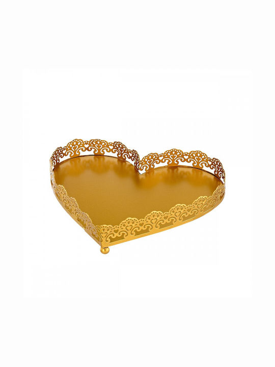 Palma Emporio Cake Stand Gold 23x23x4.5cm
