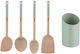 Tefal Σετ Kochutensilien mit Ständer 5Stück Beige