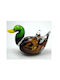 Royal Art Collection Decorative Duck made of Glass 15cm 1pcs