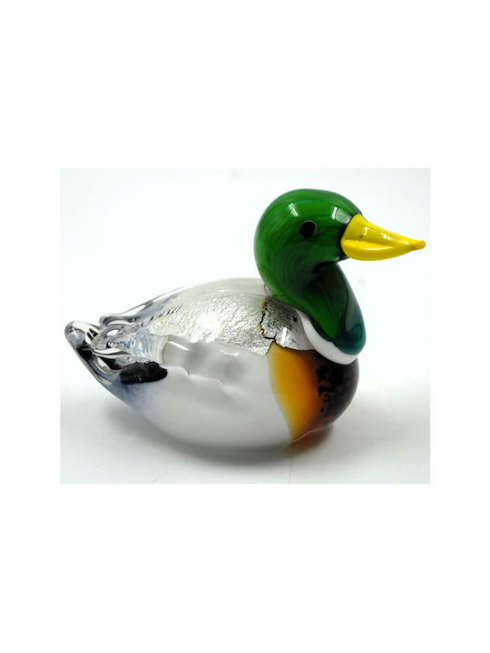 Royal Art Collection Decorativă Rață din Sticlă 15cm 1buc
