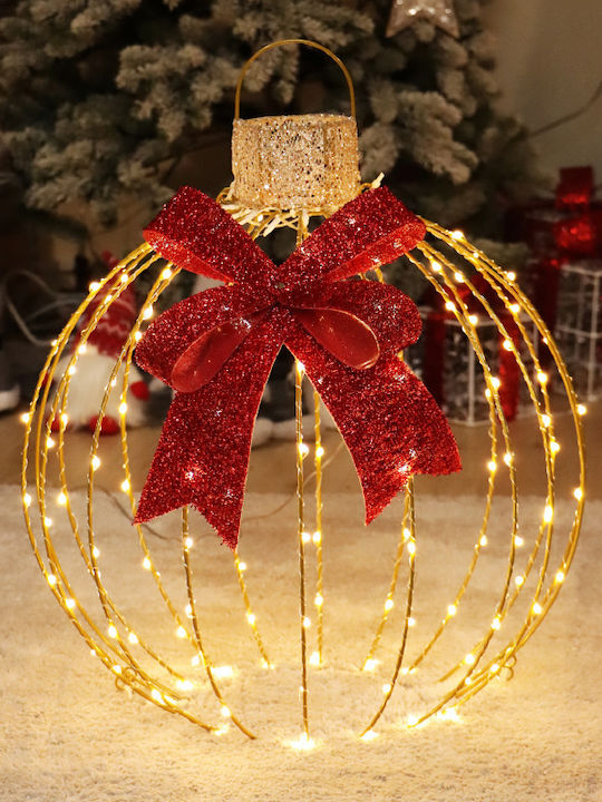 Aca Illuminated Christmas Figure Ball Gold 60x60x3cm