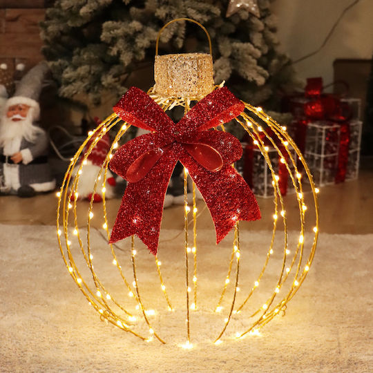 Aca Illuminated Christmas Figure Ball Gold 60x60x3cm