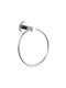 Bormann Single Wall-Mounted Bathroom Ring Silver