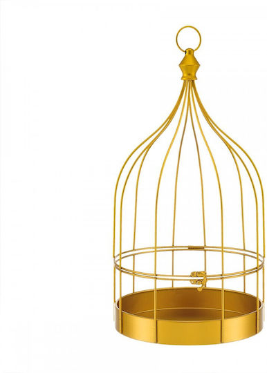 Palma Emporio Metallic Lantern Gold 25x48cm