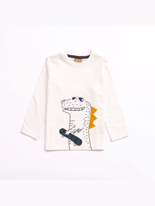 Funky Kids Blouse Long Sleeve Ecru