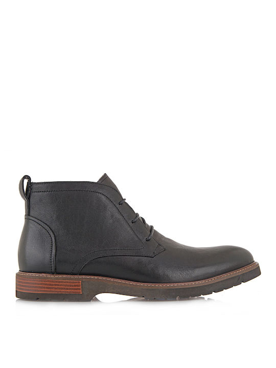 Leder Schwarz Herrenstiefel