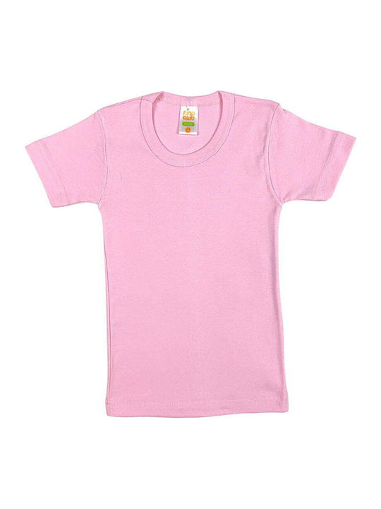 Nina Club Kids' Undershirt Short-sleeved Pink