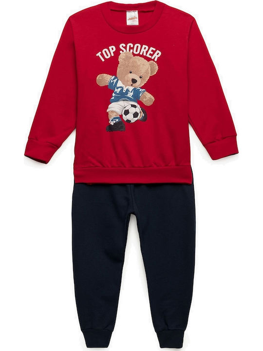Minerva Pijama pentru copii De iarnă Roșie Top ...