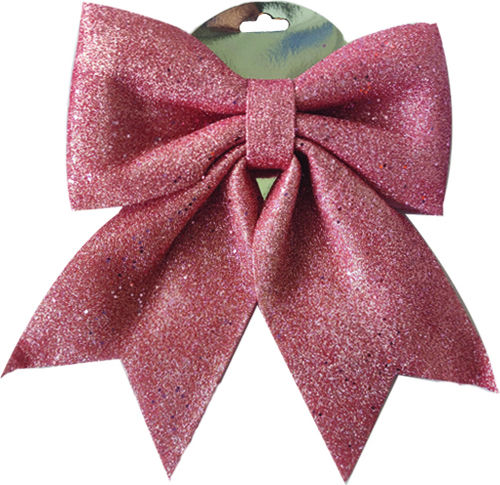 AGC Christmas Figure Bow Pink Height 26cm 2pcs