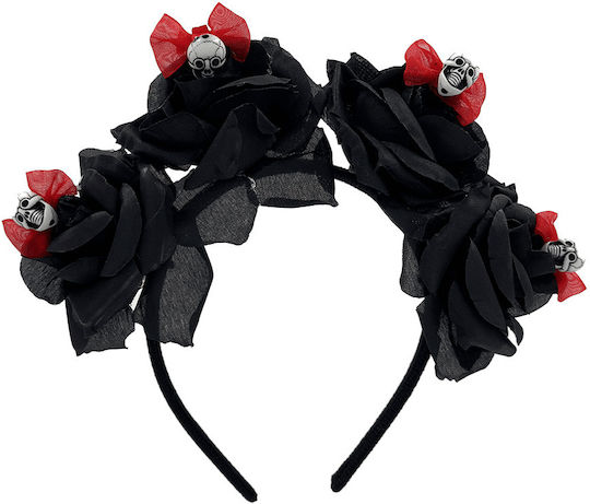 Carnival Headband Black for Halloween made of Plastic