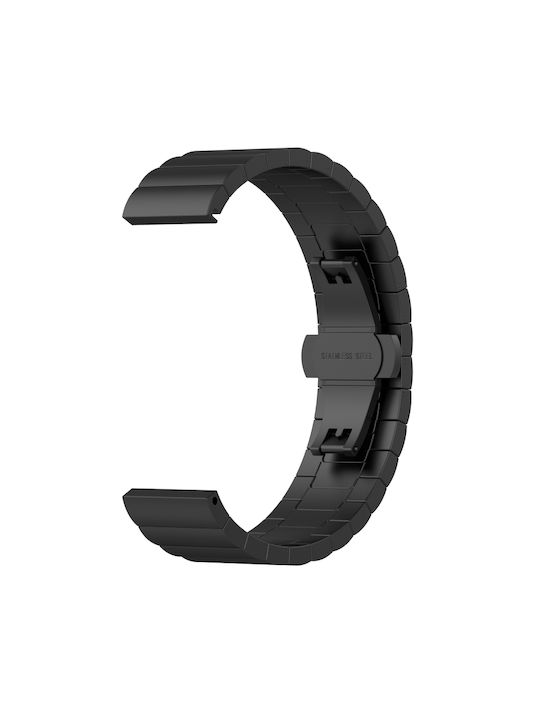 Fit Mini One Bead Metal Steel Watch Armband Rostfreier Stahl Schwarz (Huawei Watch Fit Mini)