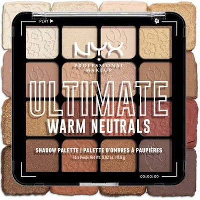 Nyx Professional Makeup Eye Shadow Palette Matte in Creamy Form 05 Warm Neutrals