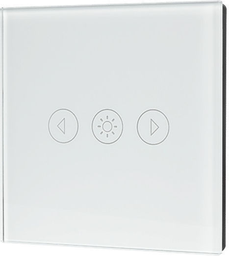 Elmark Îngropat Comutator Dimmer cu Cadrul Universal Τactil 500W în Alb Culoare