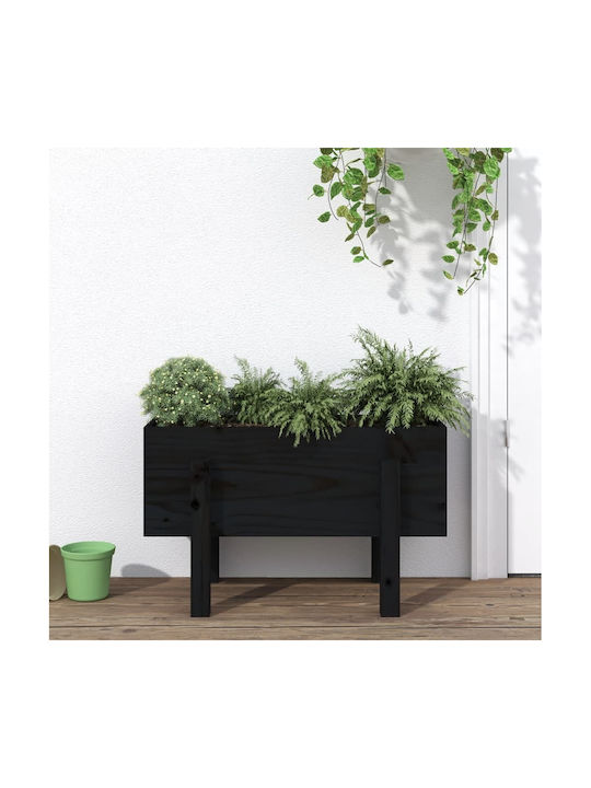 vidaXL Blumenkasten 62x38cm Black 825181