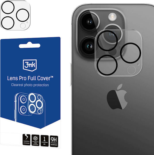 3MK Lens Pro Full Cover Προστασία Κάμερας Tempered Glass Διάφανο για το iPhone 13 Pro / 13 Pro Max