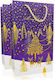Soap Tales Crăciunească Geantă pentru Cadou Violet 18x24cm.