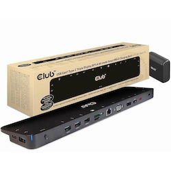 Club3D Stație de andocare USB-C / USB-A 4K PD Ethernet (CSV-1565)