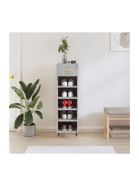 Wooden Shoe Organizer Gray 30x35x105cm