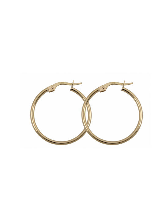 Kontopoulos Earrings Hoops made of Gold 14K