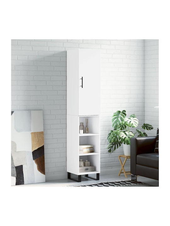 Bookcase White 34.5x34x180cm