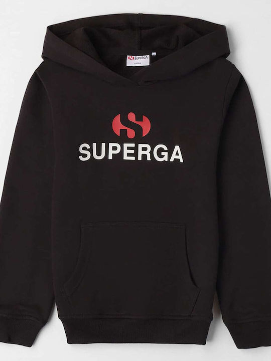 Superga Hanorac pentru copii cu glugă Negru