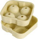 Round Silicone Ice Cube Tray Beige SCH12M10828