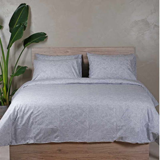 Sunshine Duvet Cover Cotton Double 200x250 Cotton Feelings 2040 Grey