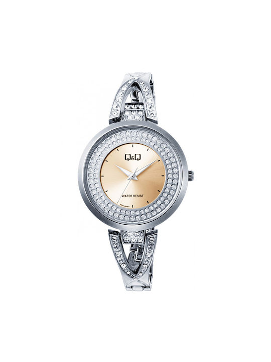 Q&Q Watch Battery in Silver Color