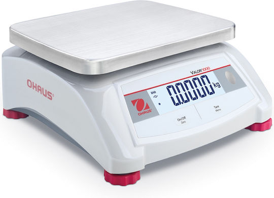 Ohaus Valor 1000 Digital Cântar de Bucătărie 1gr/6kg Albă
