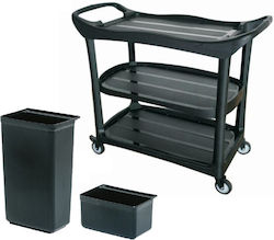 Naroka Carucior pentru bucătărie comercială cu 3 niveluri H96xL130xL52cm Naroka Carucior pentru bucătărie comercială cu 3 niveluri H96xL130xL52cm