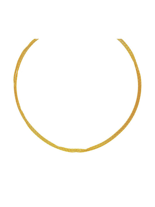 Excite-Fashion Series Halskette Dreifach aus Vergoldet Stahl