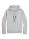 Ralph Lauren Men's Sweatshirt with Hood and Pockets Gray