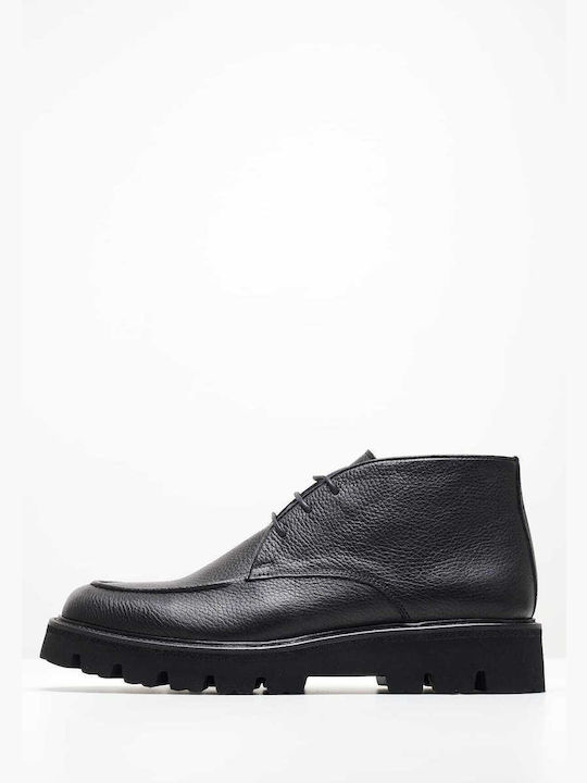 Vice Footwear Men's Leather Boots Black BLACK