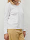 American Vintage Women's Blouse Long Sleeve White