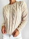 DOT Women's Long Sleeve Sweater Beige
