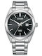 Citizen Ανδρικό Ρολόι 41mm Μπαταρίας με Ασημί Μεταλλικό Μπρασελέ