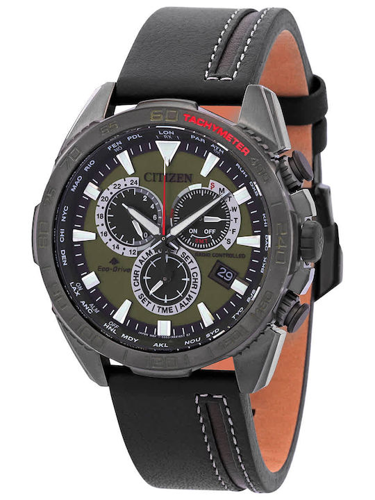 Citizen Men's Watch Chronograph Battery with Green Metal