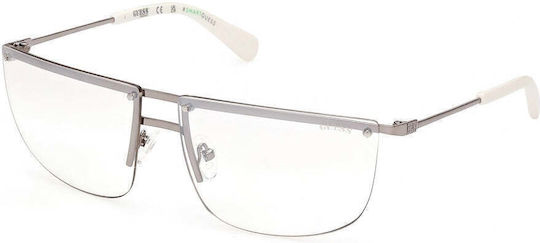 Guess Metallischer Brillengestell Silber GU8256/10C