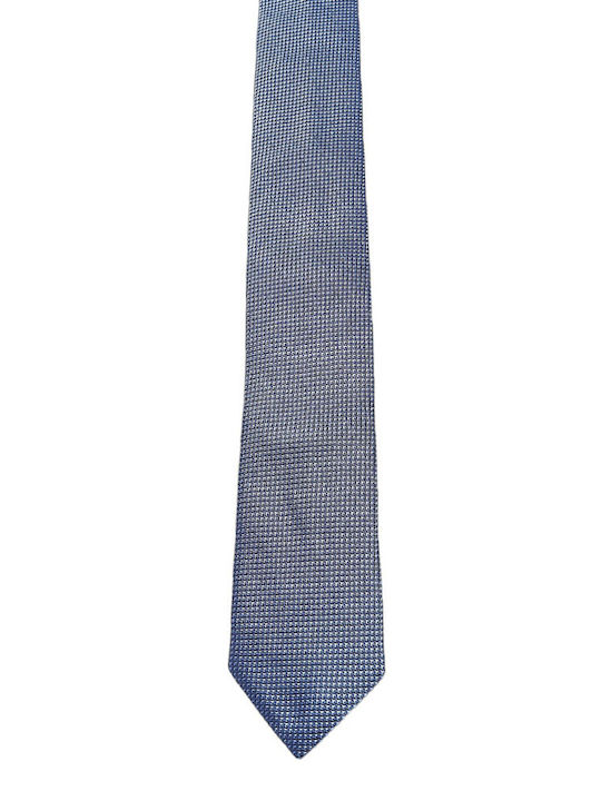 Hugo Boss Ανδρική Γραβάτα Μονόχρωμη σε Γαλάζιο Χρώμα