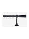 Import Hellas Metallic Curtain Pole No1 Single Φ25mm 180cm Black